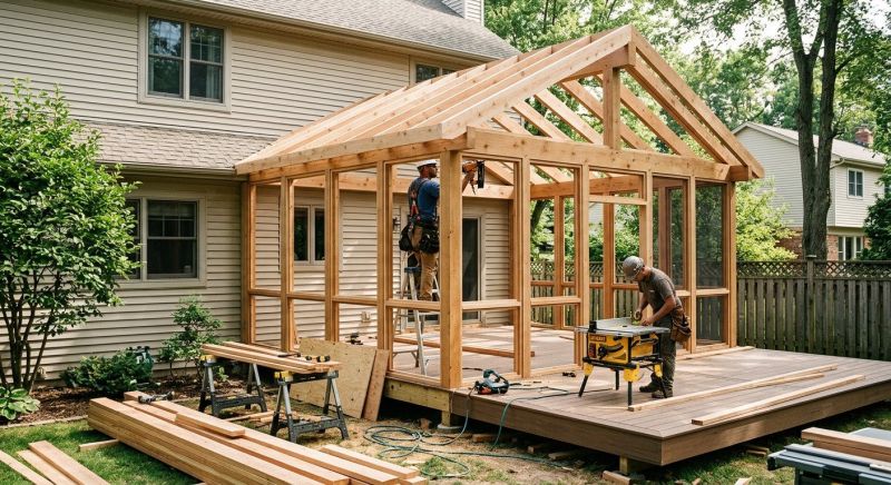 Enclosed Deck Installation in Charlotte, NC