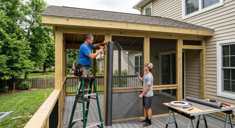 Enclosed Porch Construction in Asheville, NC