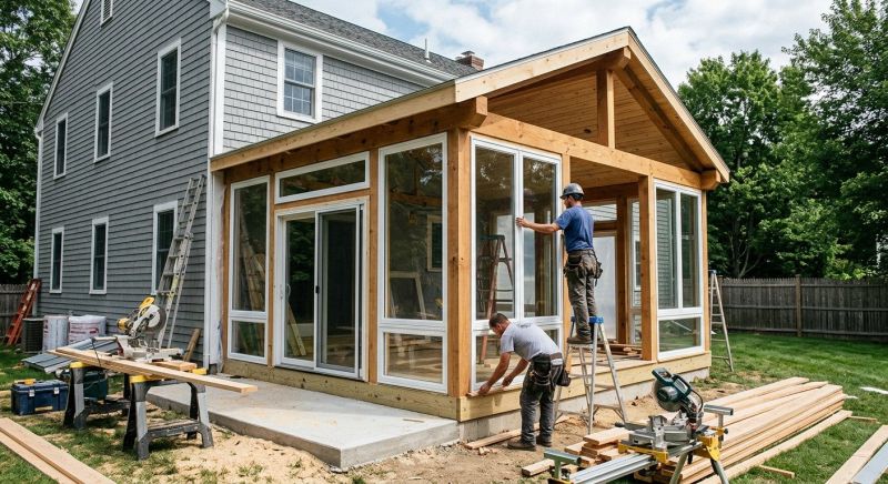 Enclosed Porch Installation in Longmont, CO