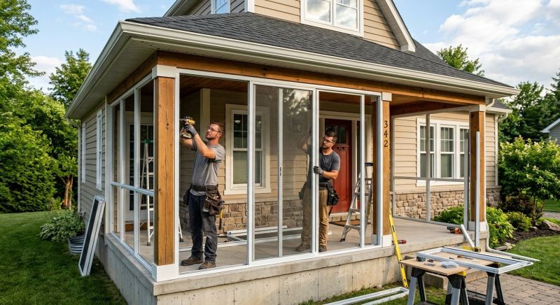 Porch Enclosure Installation in Seattle, WA