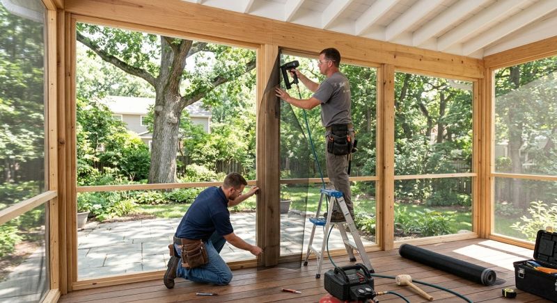 Screened In Porch Installation in Dallas, TX