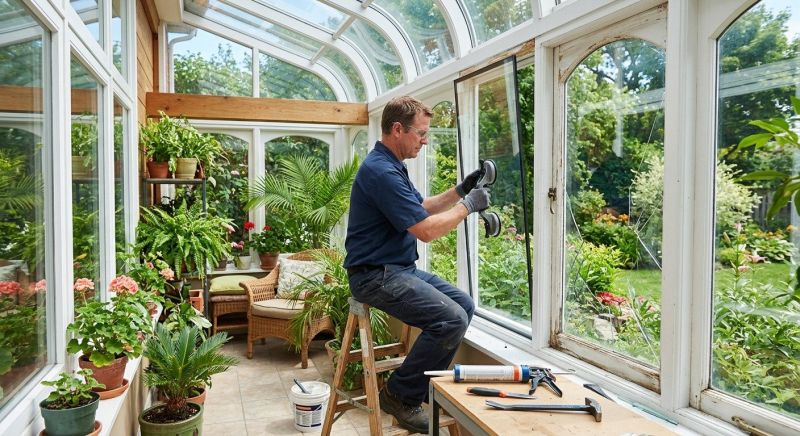Sunroom Glass Repair in Charlotte, NC
