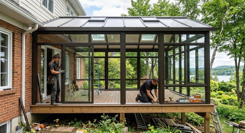 Three Season Room Installation in Asheville, NC