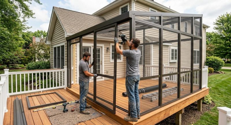 Deck Enclosure Installation in Cincinnati, OH