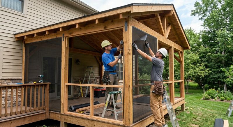 Enclosed Porch Installation in Asheville, NC