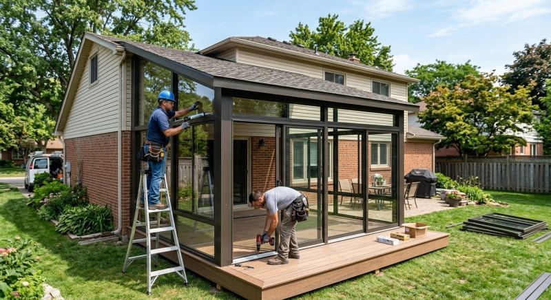 Three Season Room Installation in Dallas, TX